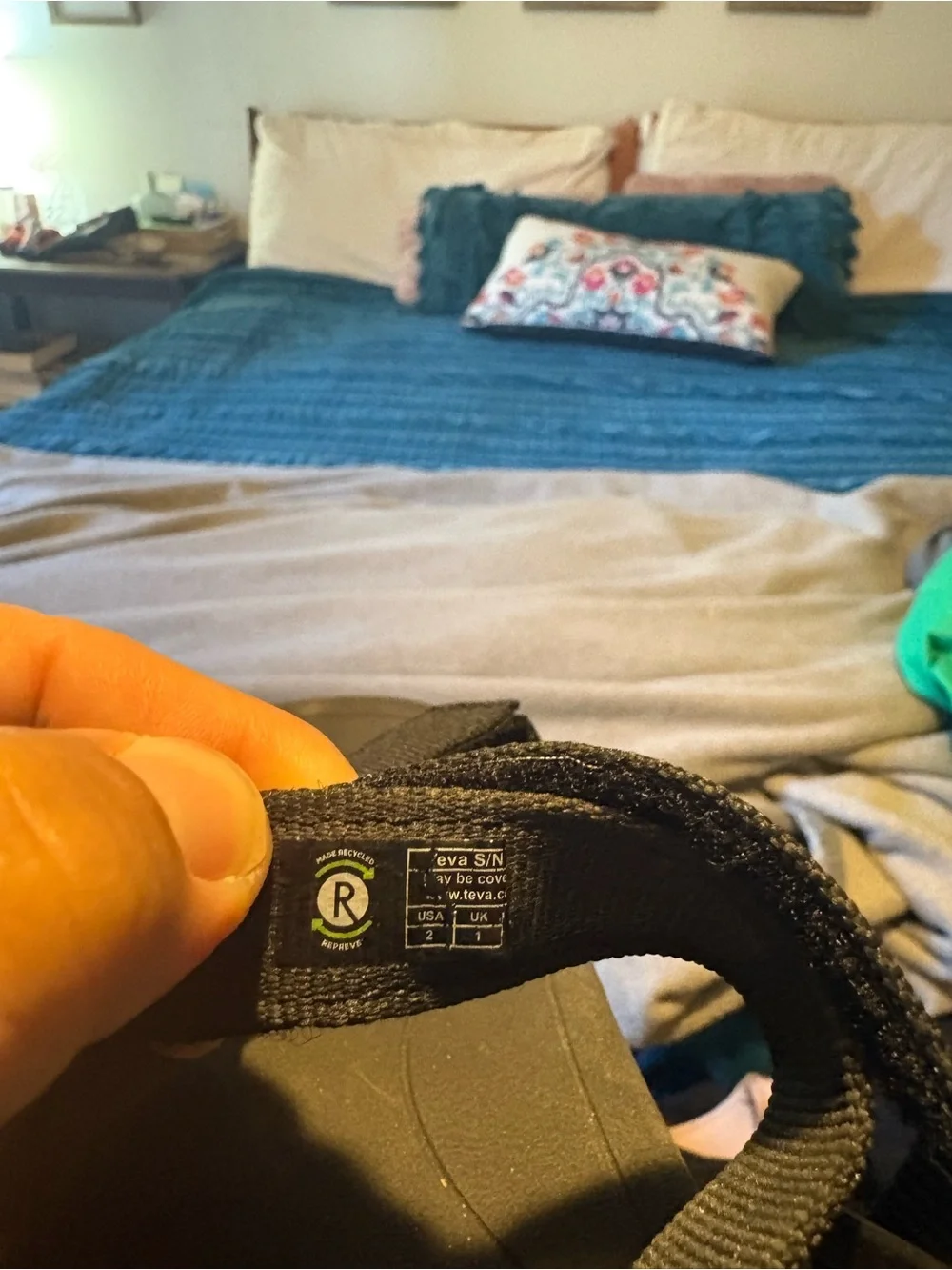 Teva Kids' Black Adjustable Sport Sandals